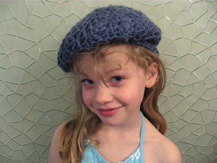 Child's Blue Slouch Hat